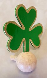 Shamrock in Hand<br>S1345 Chubby Irish Nutcracker
